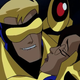 Booster Gold, Skeets, Dr. Tracy Simmons (Image: DC Animation)
